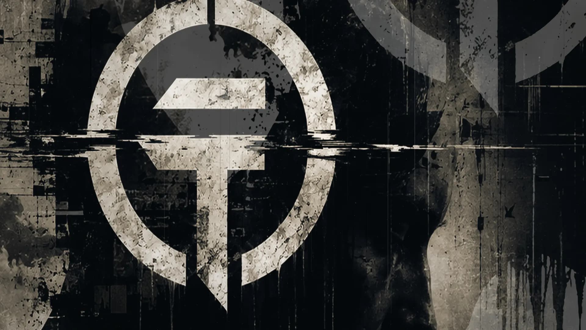 Ghost in the Frame artwork: an erased human profile behind the Graviton Theory emblem